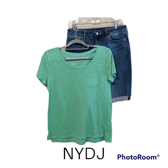 NYDJ shorts and Prince and Fox tee - Picture 1 of 10
